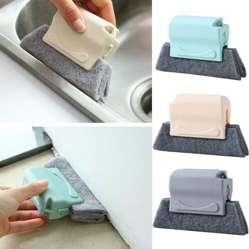 Creative Windows Slot Cleaner Brush Window Cleaning Brush Clean Window Slot Clean Tool Window Groove Cleaning Cloth for Windows