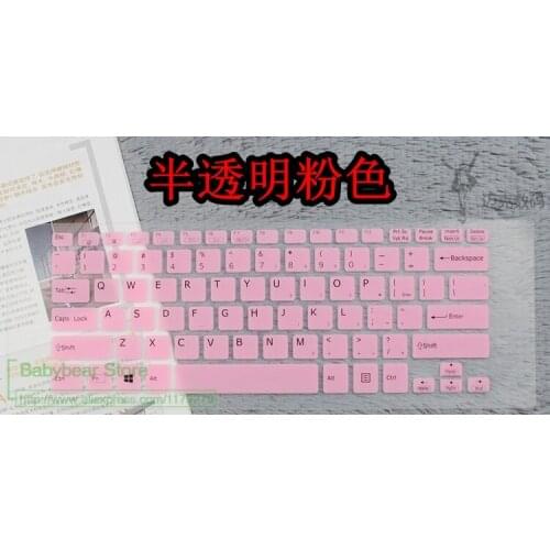 For Sony VAIO SVF14A FIT 14E series SVF14218SC 14217SC 14215SC SVF14N SVF13N Silicone Keyboard film Cover skin Protector
