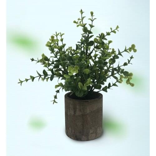 Modern Artificial Eucalyptus Fake Bonsai Potted Plants Kitchen Party Decor