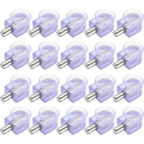 Uxcell 20pcs 22x13x8mm Shelf Support Pegs Glass Bracket Zinc Alloy Nail widely used on wine cabinet,display cabinet,book shelf
