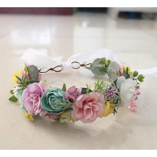 Spring Flower Floral Wreath Crown