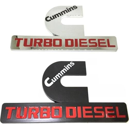 ABS Cum-mins Tur-bo DIESEL Car Emblem Badge