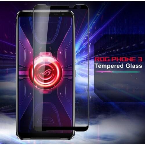 1/2 pcs Screen Protector for ASUS ROG Phone 3 ZS661KS 9H Full Cover Soft Edge Protective Glass Tempered Glass Accessories