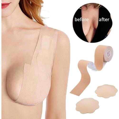 1 Roll 5M body tape Adhesive Bras Intimates Sexy Bralette Women Breast Nipple Cover Push Up Bra Breast Petals Body Breasts Lift