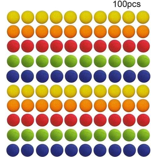 100Pcs Toy Gun Bullet Balls For Gun Balls Rival Zeus Apollo Toy Outdoor Practice Less Impact For Children Toy Gun Accessories