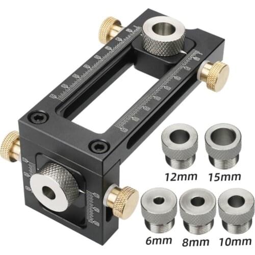 2 In 1 Drill Punch Positioner Locator Jig Oblique Flat Head Puncher Bed Cabinet Screw Woodworking Tools