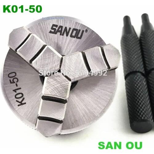 3 jaw self-tightening lathe chuck 50mm 2'' inch K01-50
