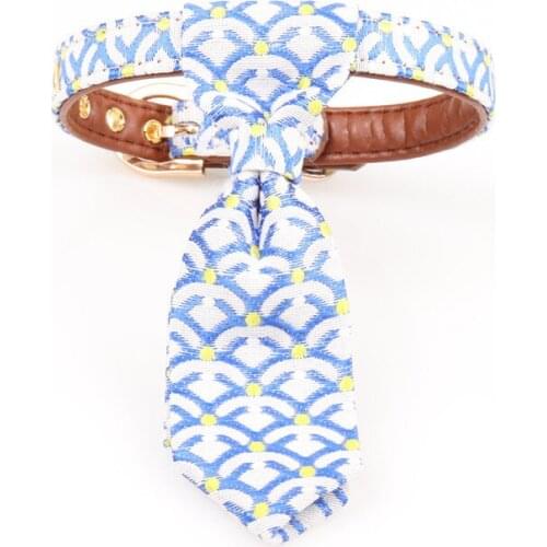 30PCS / LOT Pet Cat Dog Necktie Japanese Style Dog Collar Tie Dog Accessories Adjustable Neck Strap