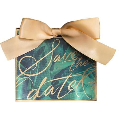 5 pcs Ribbon Candy Boxes Wedding Favors and Gifts Box Party Supplies Baby Shower Paper Chocolate Boxes Package