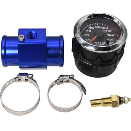 7 Colors Water Temperature Gauge 40~140 Celsius 52MM Racing Gauge Car Water Temp Gauge meter with Water Temp Sensor Plastic Pod