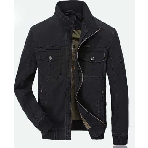 New Fashion Men Casual Bomber Jackets Spring Autumn Military Army Loose Coats Windbreaker OUTWEAR Male Clothing Big Size