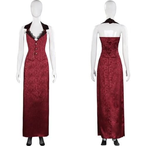 Final Fantasy VII FF7 Remake Scarlett Cosplay Costume Dress Halloween Carnival Suit