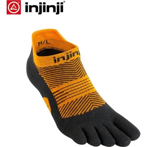 Injinji Five-finger sneakers socks No-show Thin Running Quick-drying Breathable Sports Womens Wear-resistant COOLMAX Pilates