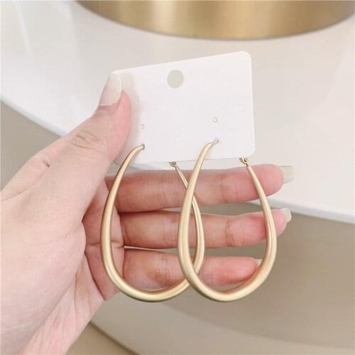 BLIJERY Fashion Hollow Waterdrop Shape Big Hoop Earrings For Women Basketball Brincos Statement Earrings Hoops Punk Jewelry Gift