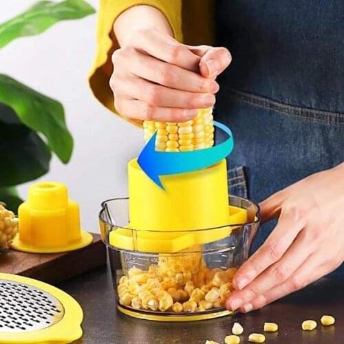 Corn Thresher Quickly Peel Corn Multifunction Combined Stainless Steel Shredder Grater Slicers Gadgets Kitchen Tool Accessories