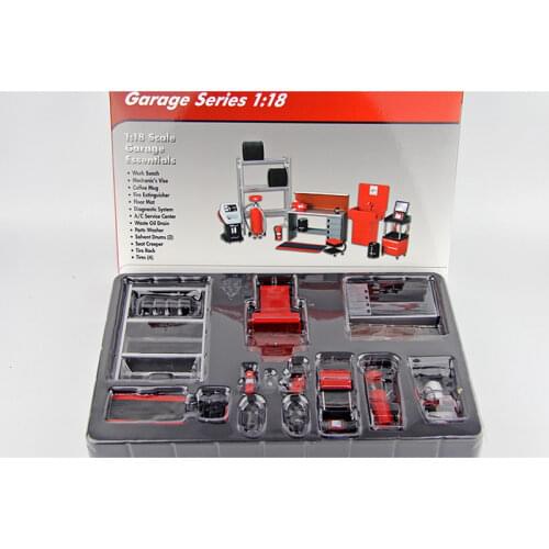 Repair Shop Model for 1/18 Car Scene Accessories Display Diecast Alloy Vehicle Scenes Simulation Show