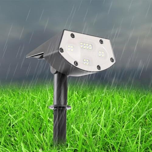 New Solar Outdoor Floor Light Garden Decoration Landscape Led Lamp Spotlights Floodlights Built in Battery Running Time 12 Hours