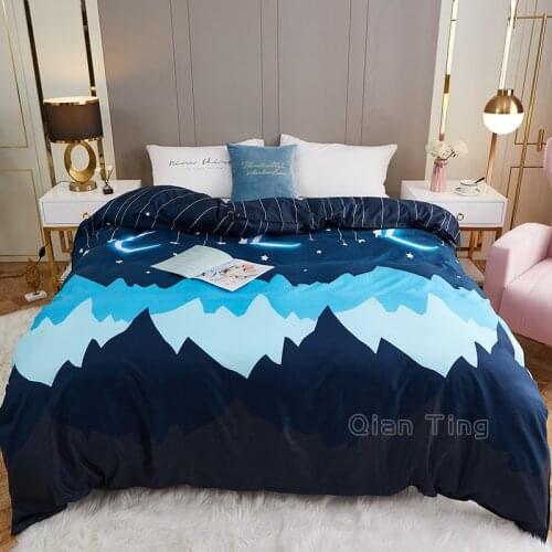 New Product 1pc 100%Polyester Pastoral Style Flowers Colorful Printed Duvet Cover