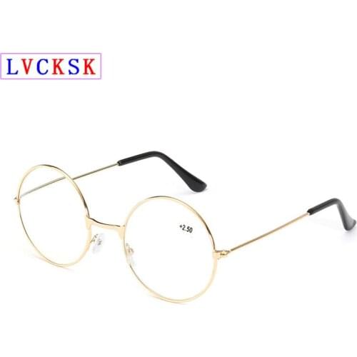 Vintage Metal Unisex Round Reading Glasses For Women Men Presbyopi Eyeglasses magnifier with diopters for Sight +1.0~+4.0 L3