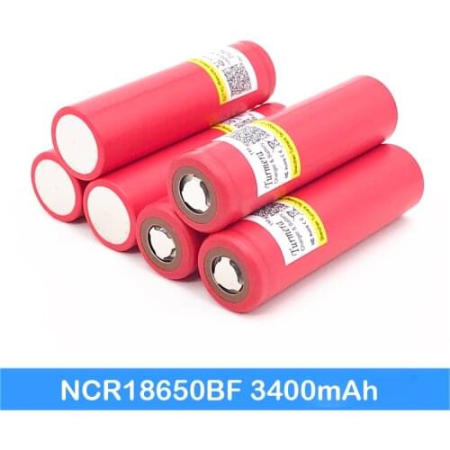 Battery 18650 3400mah original Turmera for sanyo ncr18650bf apply to led flashlight 18650 battery jun11