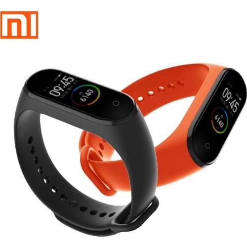Original xiaomi band 4 AMOLED large screen color display long battery life 50 meters waterproof heart rate test sleep