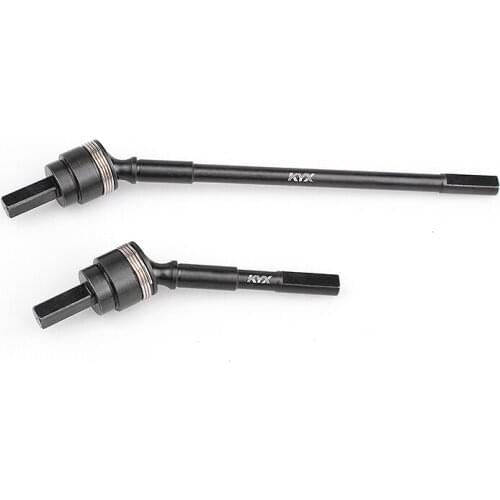 KYX Racing Hard Steel Front Axle CVD Drive Shaft Upgrades Parts Accessories for RC Crawler Car Axial SCX10 III AXI03007 SCX10.3