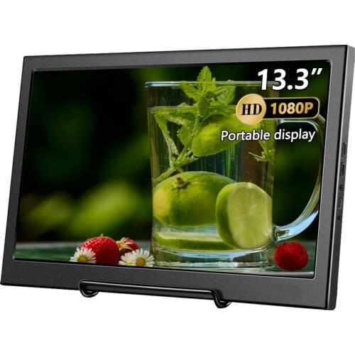 13.3-inch HD portable gaming laptop monitor, suitable for PS4/PS5/PC/XBOX/switch, compatible with Windows 7 8 10 system
