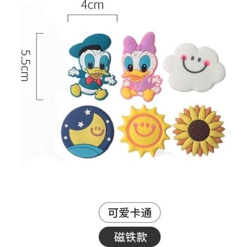 Cartoon lovely sun cloud hot air balloon soft glue refrigerator sticker magnetic tape glass panel refrigerator decoration magnet