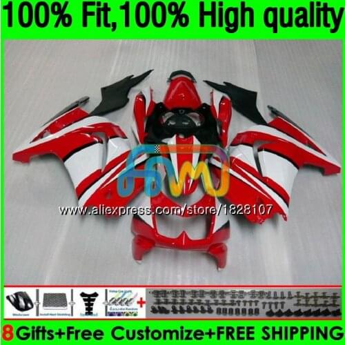 OEM For KAWASAKI Red white ZX-250R EX-250 EX250 ZX 250R 2BS.21 EX 250 ZX250R 08 09 10 11 12 2008 2009 2010 2011 2012 Fairing