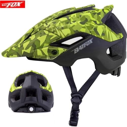 BATFOX Casco Bicicleta Helmet Mountain Bike Sport Bicycle Helmet Riding Helmet for Men Women Breathable Ultralight Adjustable
