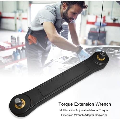 Universal Extension Wrench Adjustable Spanner Multifunction Manual Torque Extension Wrench Adapter Converter Replacement Parts