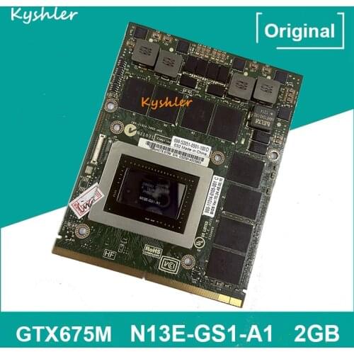 GTX675M GTX 675M N13E-GS1-A1 VGA Video Graphic Card For Laptop MSI Dell M6000 M6600 M6700 M6800 M15X M17x R2 R3 R4 Fast Shipping