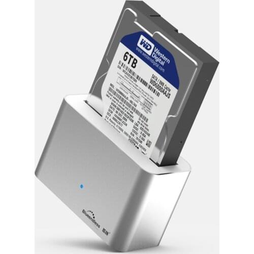 High Speed Case Hd Externo Sata to Usb 3.0 Case Hd 3.5 External Hard Drive Case Hdd Docking Station Sata USB 3.0 Aluminum 1 Bay