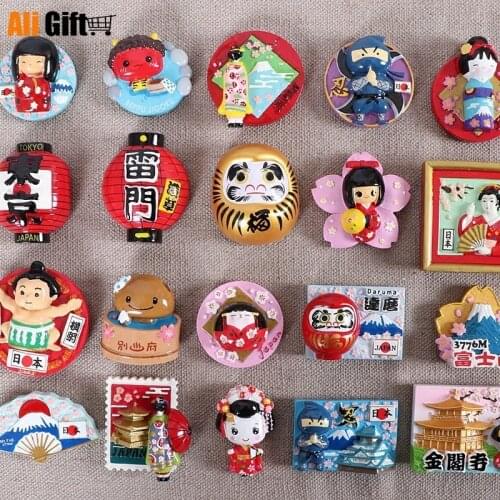 Japan Tourist Souvenir Refrigerator Magnet Japan Tokyo Decoration 3D Fridge Magnet Sticker Souvenir Kitchen Home Decoration