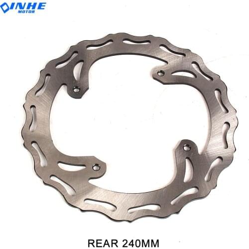Motorcycle Rear Brake Disc Rotor 240mmFor Honda CR125R CR250R CRF250X CRF450X CRF R SUPERMOTARD 2004-2015 CRF450R 2002-2016 Dirt