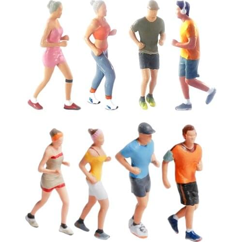 1:87 HO Figures People Character Doll for Street Scene Railway Model Decor