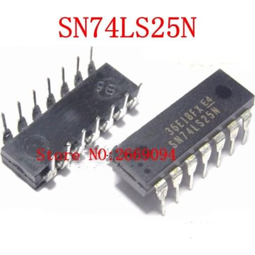 10PCS /50PCS /100pcs SN74LS25N 74LS25N HD74LS25P 74LS25P 74LS25 SN74LS25N DIP-14 NEW