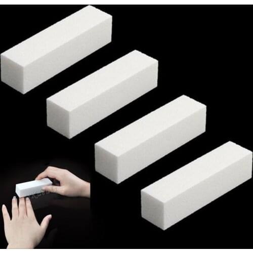 10 Pcs /Lot White Nail Buffing Buffer Block Reusable Files Acrylic Pedicure Buffing Sanding Manicure Nail Art Tips Makeup Tools