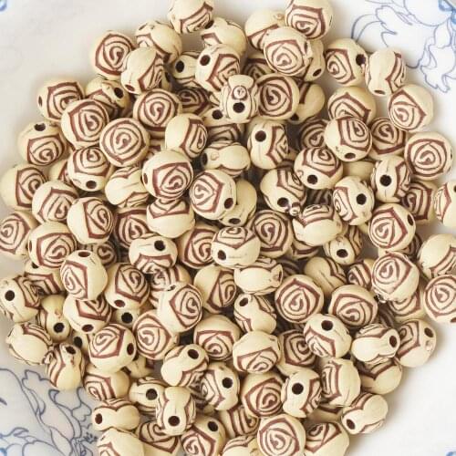100 Acrylic Round Rose Flower Beads Rose Jewelry Making Craft Beads 10346750