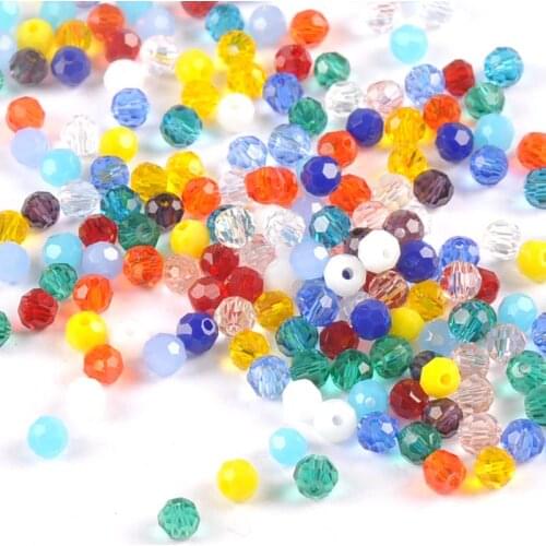 2-8mm Faceted Austria Crystal Beads charm Glass Beads Loose Spacer Beads for DIY Jewelry Making TRS0138