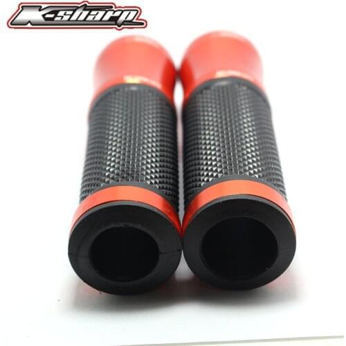 9 color CNC Motorcycle Aluminum Rubber Gel Hand Grips 7/8" Handle Bar Sports Bikes for BUELL X1 / S1 Lightning M2 Cyclone