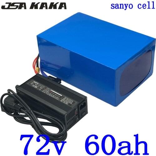 72V battery 72V 3000W 4000W 5000W Electric Scooter Battery72V 60AH lithium Battery 72V 60AH Electric Bike Battery use sanyo cell