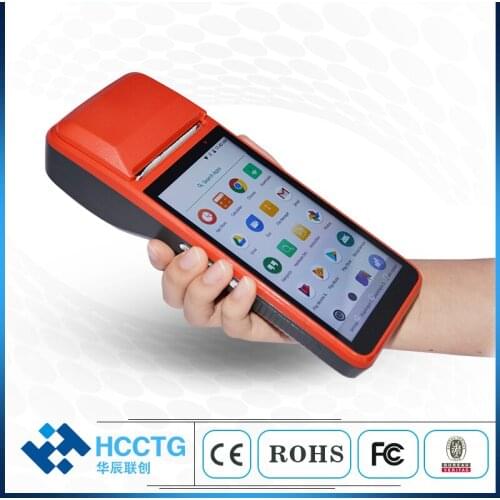Android All In One Handheld Mobile With Qr Barcode And Thermal Printer POS For Grocery R330