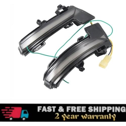 Automotive LED water flow rearview mirror turn signal indicator flashing signal light for Skoda Octavia MK3 5E 2013-2019