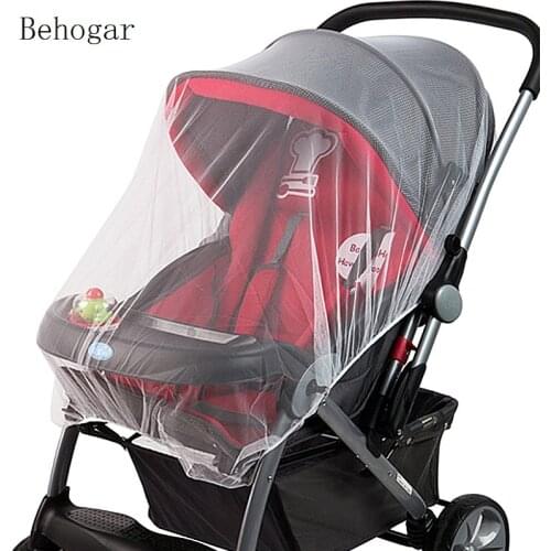 Behogar 150CM Universal Insect Mosquito Bug Safe Mesh Net Full Cover for Baby Prams Strollers Bassinets Cradles Buggy Pushchairs