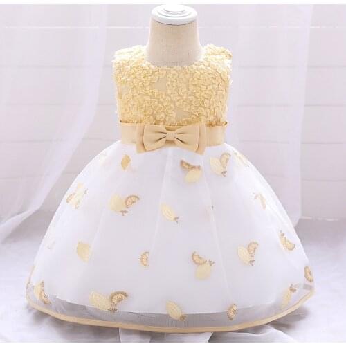Baby Princess Dress New Embroidered Print Girl Dress Full Moon Yarn Skirt Baby Girl Skirt