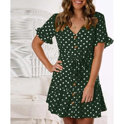 HBEN Summer Dresses With Flounces