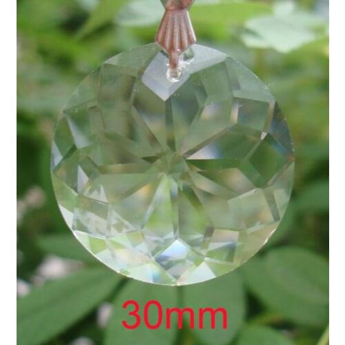 100pcs/lot 30mm single hole crystal chandelier hanging pendant Wedding & Home Decoration Chandelier Prisms