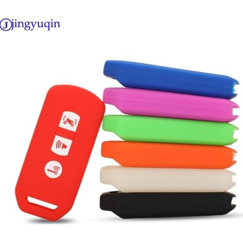 Jingyuqin For Honda PCX Motorbike Remote Car Key Case Silicone Protect Shell Car Accessories