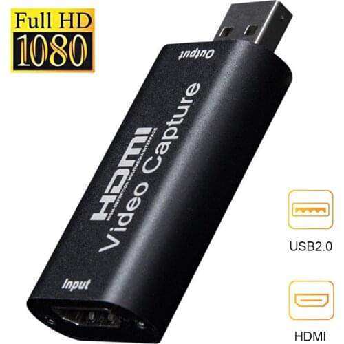 HMDI Video Capture Card USB 3.0 2.0 HDMI Video Grabber Recorder Box fr PS4 Game DVD Camcorder HD Camera Recording Live Streaming